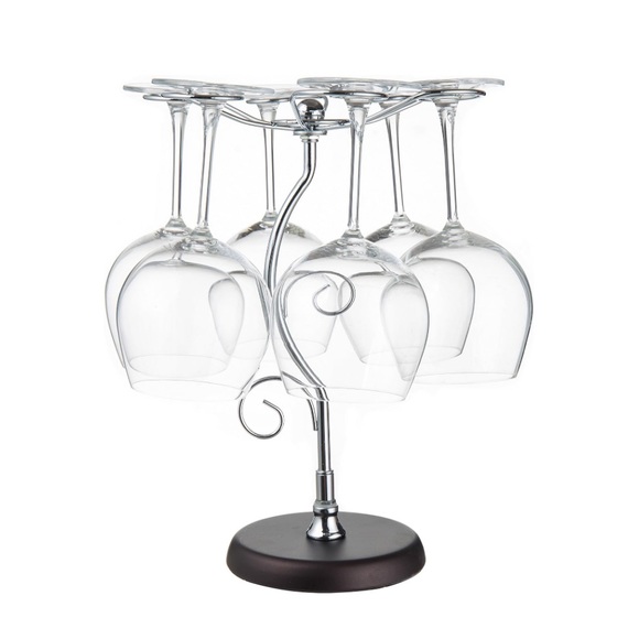 Storage & Organization 6hook Countertop Wine Glass Holder Metal